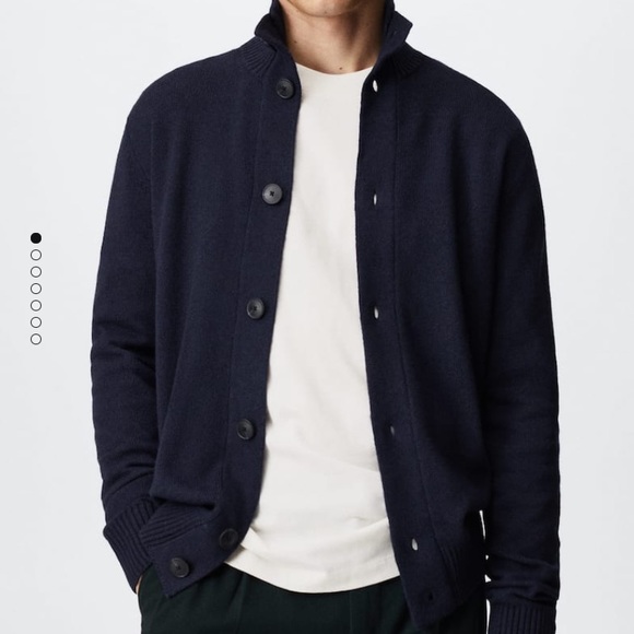 Turtleneck Wool Cardigan (M) from Mango man - Picture 3 of 3